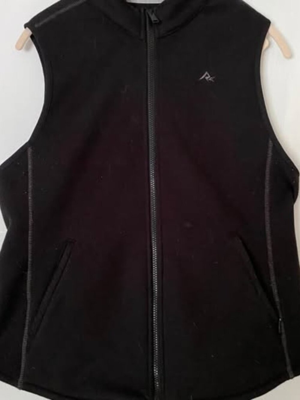 Women's Ridgecut Black Fleece Vest - Size Large
